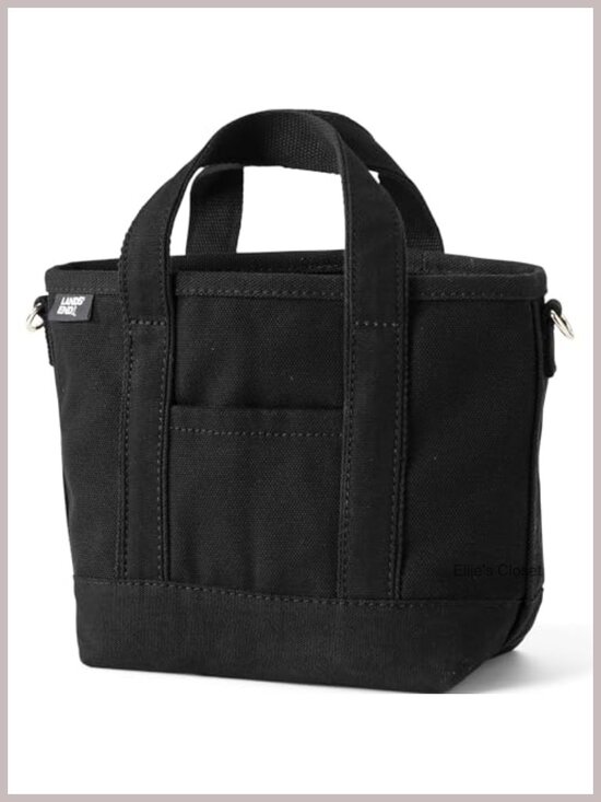 Handbags - Structured Canvas Tote Bag with 5 Pockets, Fits Laptop, Machine Washable